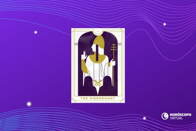 Imagem da carta de tarot O Sacerdote